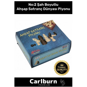 Özel Üretim Eksik Takımı Tamamlama Uyumlu Şah Boyu No: 2 Ahşap Satranç Dünyası Piyonu