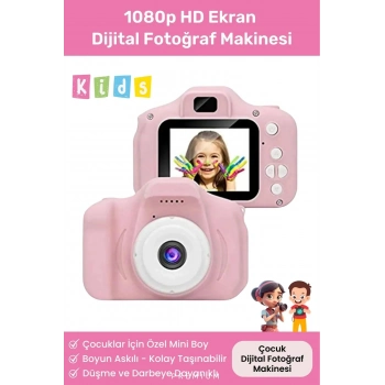 Yeni Nesil Çocuk Dijital Mini Fotoğraf Video Makine Erkek Kız Çocuklar 1080p HD Ekran Kamera Selfie