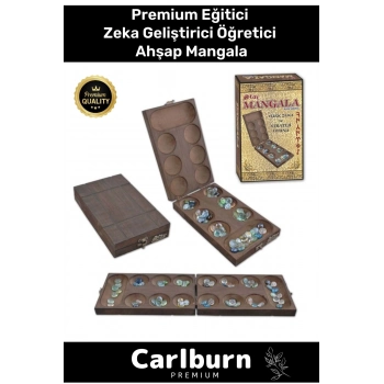 Premium Eğitici Zeka Geliştirici Öğretici Eğlence Aile Etkinlik Ahşap Mancala Kutu Oyunu
