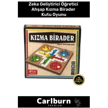 Premium Eğitici Zeka Geliştirici Öğretici Eğlence Aile Parti Ahşap Kızma Birader Kutu Oyunu