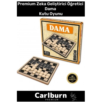 Premium Eğitici Zeka Geliştirici Öğretici Eğlence Aile Parti Yılbaşı Etkinlik Dama Kutu Oyunu