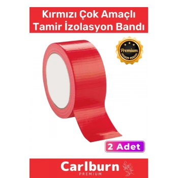 Süper Güçlü Su Geçirmez Sızdırmaz Kırmızı Renk Çok Amaçlı Tamir İzolasyon Bandı 48mm x 10m 2 Adet
