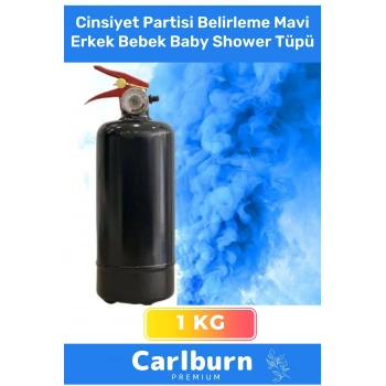 Premium Ambalajı Yazısız İbaresiz 1 Kg Cinsiyet Partisi Belirleme Mavi Erkek Bebek Baby Shower Tüpü
