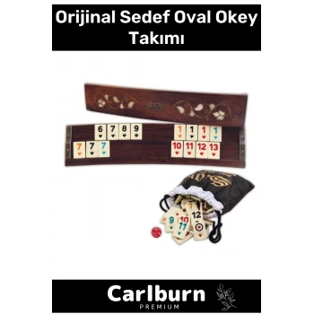 Özel Üretim Vip Büyük Boy Istakalı Eğlence Hobi Oyun 101 Ağaç Orijinal Sedef Oval Okey Takımı