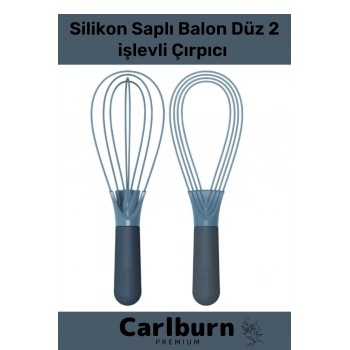 Özel Üretim Kolay Temizlene Yapışmaz Yıkanabilen Mutfak Silikon Saplı Balon Düz 2 işlevli Çırpıcı