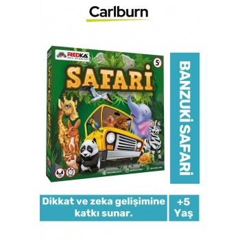Zeka Geliştirici Oyun Eğitici Öğretici Okuma Yazma El Göz Koordinasyonu Banzuki Safari