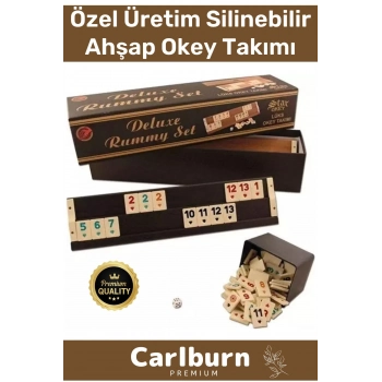 Antibakteriyel Kir Tutmayan Çizilmeye Dayanıklı Silinebilir Gold Ahşap Ev Kafe Okey Takımı