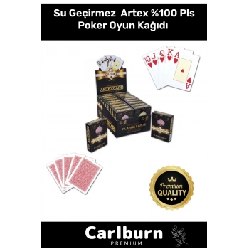 Yeni Nesil Su Geçirmez Texas Holden Casino 21 İskambil Blackjack Artex %100 Pls Poker Oyun Kağıdı