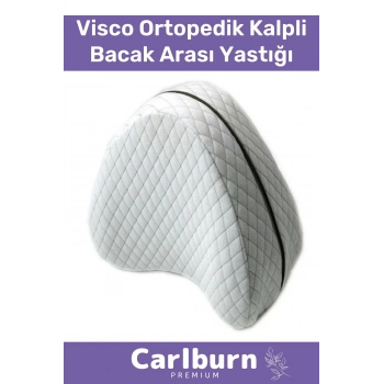 Ergonomik Dik Duruş Omurga Hizalaması Hipoalerjenik Visco Ortopedik Kalpli Bacak Arası Yastığı