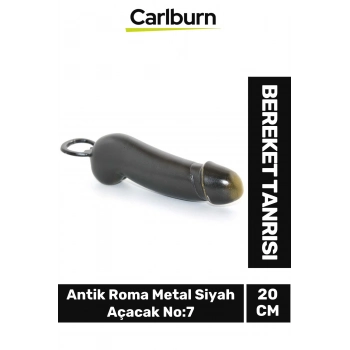 Özel Üretim Hediye Antik Roma Bereket Tanrısı Metal Siyah Açacak 20 Cm No:7