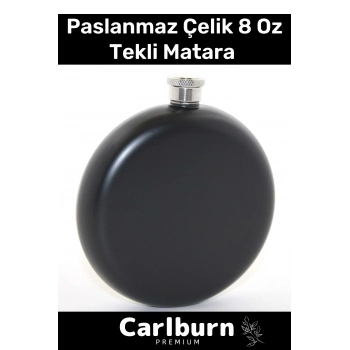 Özel Üretim Uzun Süre Soğuk Tutan Paslanmaz Çelik 8 Oz Tekli Alkol Konyak İçecek Viski Matara Şişesi