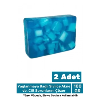 %100 Doğal Güzel Kokulu El Yüz Saç Vücut Cilt Orijinal Bitkisel Kolojen Sabunu 100G - 2 Adet