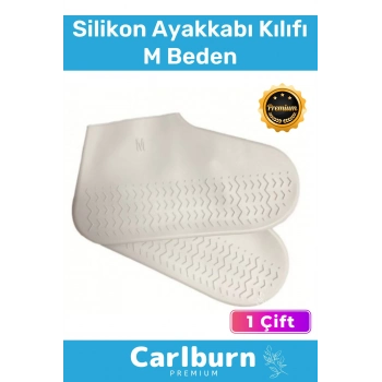Premium Kaymaz Su Kir Geçirmez Sızdırmaz Esnek Ayakkabı Koruyucu Yağmur M Beden Silikon Kılıf