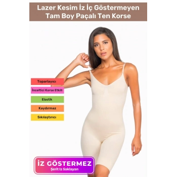 Özel Üretim Vücut Şekillendirici Toparlayıcı Sıkılaştırıcı Kadın Rahat Günlük Tam Boy Paçalı Korse