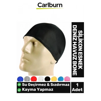 Özel Üretim Kaymaz Su Geçirmez Sızdırmaz Silikon Yüzücü Elastik Yüzme Şapkası Havuz Deniz Bonesi