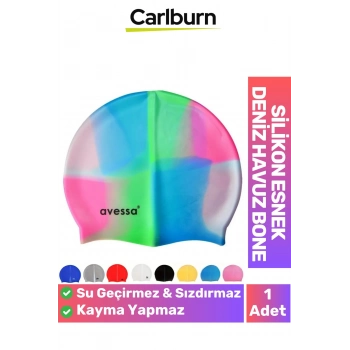 Özel Üretim Kaymaz Su Geçirmez Sızdırmaz Silikon Yüzücü Elastik Yüzme Şapkası Havuz Deniz Bonesi