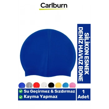 Özel Üretim Kaymaz Su Geçirmez Sızdırmaz Silikon Yüzücü Elastik Yüzme Şapkası Havuz Deniz Bonesi