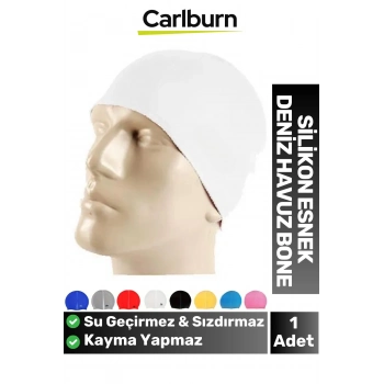 Özel Üretim Kaymaz Su Geçirmez Sızdırmaz Silikon Yüzücü Elastik Yüzme Şapkası Havuz Deniz Bonesi