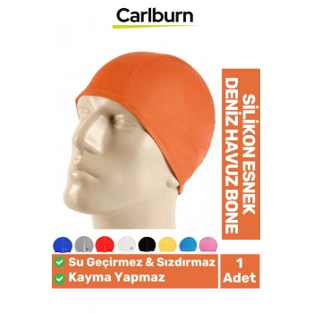 Özel Üretim Kaymaz Su Geçirmez Sızdırmaz Silikon Yüzücü Elastik Yüzme Şapkası Havuz Deniz Bonesi