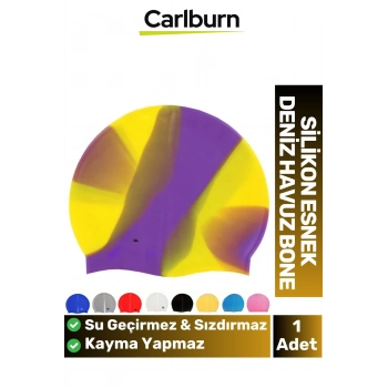 Özel Üretim Kaymaz Su Geçirmez Sızdırmaz Silikon Yüzücü Elastik Yüzme Şapkası Havuz Deniz Bonesi