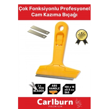 Premium Çok Fonksiyonlu Profesyonel Cam Fayans Derz Boya Kazıma Bıçağı 2 Adet Yedek Bıçak Hediyeli