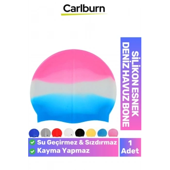 Özel Üretim Kaymaz Su Geçirmez Sızdırmaz Silikon Yüzücü Elastik Yüzme Şapkası Havuz Deniz Bonesi