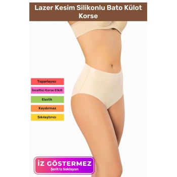 İz Göstermeyen Kaymaz Dikişsiz Popo Kaldıran Toparlayıcı Lazer Kesim Silikonlu Bato Korse