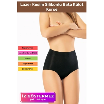İz Göstermeyen Kaymaz Dikişsiz Popo Kaldıran Toparlayıcı Lazer Kesim Silikonlu Bato Korse
