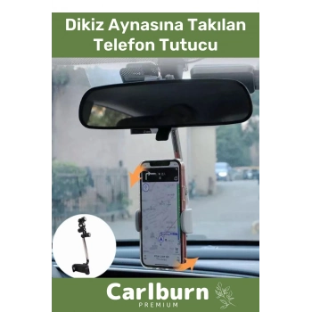 Özel Üretim 360 Derece Dönebilen Ayarlanabilir Hızlı Sökülebilen Dikiz Aynaya Takılan Telefon Tutucu