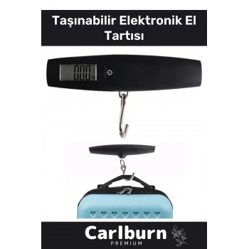 Premium Seyahat Bavul Ağırlık Tartı Dijital Lcd Ekran Çok Amaçlı Taşınabilir Bagaj Tartısı Max 50 Kg