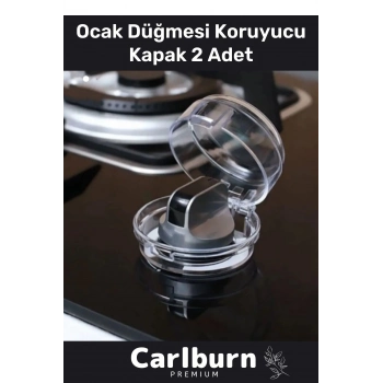 Yüksek Isıya Dayanıklı Çocuk Yangın Yanma Önleyici Ocak Düğmesi Takılabilen Koruyucu Kapak 2 Adet