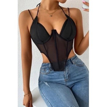 Özel Üretim Gece Seksi Günlük Zarif Şık Rahat Fantezi Balenli İnce Askılı Erotik Kadın Body