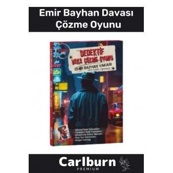 Özel Üretim Dedektif Kanlı Para Cinayet Katil Kim Dava Vaka Çözme Emir Bayhan Davası Oyunu