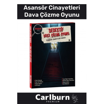 Özel Üretim Dedektif Kanlı Para Cinayet Katil Kim Dava Vaka Çözme Asansör Cinayetleri Oyunu