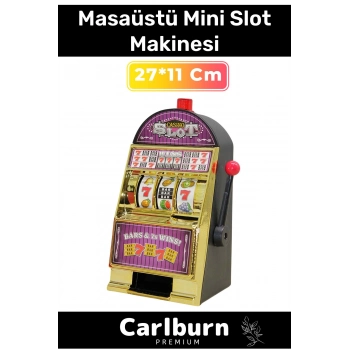 Özel Üretim Çevirme Kollu Meyve Vip Casino Portatif Ev Slot Makinasi 27*11 Cm