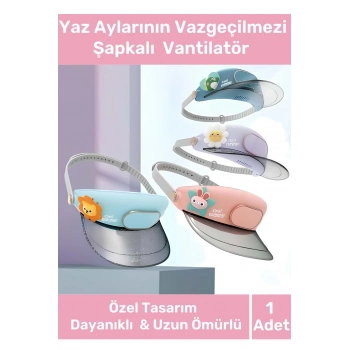 Premium Seri 3 Kademeli Usb Şarjlı Sessiz Soğutan Yaz Aylarının Vazgeçilmezi Şapkalı Fan Vantilatör