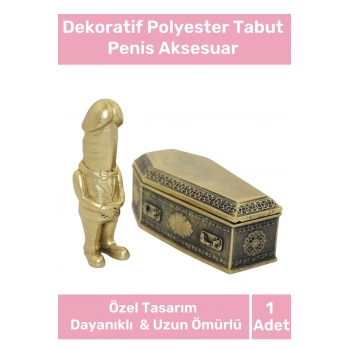 Özel Üretim Hediyelik Şaka Eğlence Dekoratif Bereket Tanrısı Polyester Tabut Aksesuar 15*8 Cm