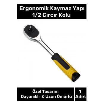 Özel Üretim Ayarlanabilir Dayanıklı Paslanmaya Karşı Koruma Ergonomik Kaymaz Yapı 1/2 Cırcır Kolu