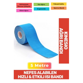 Hızlı Etkili Büyük Boy Kas Eklem Bel Bacak Kol Boyun Sırt Omuz Karın Kalça Ağrı Isı Bandı 5cmx5m