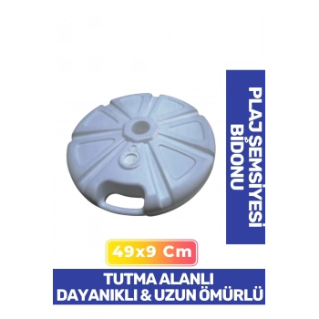 Özel Üretim Dayanıklı Malzemeden Üretilmiş Plastik 49x9 cm Plaj Kamp Balık Bahçe Şemsiyesi Bidonu
