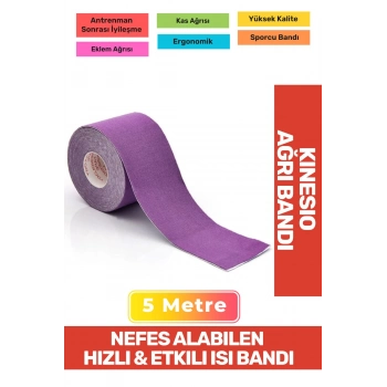 Hızlı Etkili Büyük Boy Kas Eklem Bel Bacak Kol Boyun Sırt Omuz Karın Kalça Ağrı Isı Bandı 5cmx5m