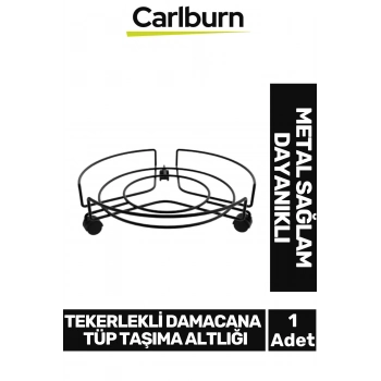 Özel Üretim Dayanıklı Sağlam Metal Ağır Yük Kaymaz Yapılı Tekerlekli Damacana Tüp Taşıma Altlığı