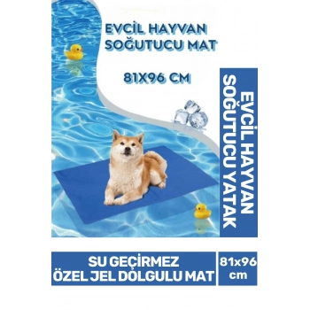 Özel Üretim Vücut Isısı Dengeleyen Kedi Köpek Jel Dolgulu Evcil Hayvan Soğutucu Yatak Mat 81x96 cm