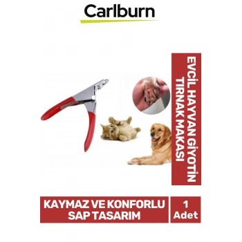 Premium Keskin Dayanıklı Bıçak Düz Hızlı Kontrollü Kesim Sağlayan Evcil Hayvan Giyotin Tırnak Makası