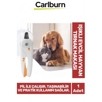 Özel Üretim Pilli Taşınabilir Törpülü Ergonomik Led Işıklı Evcil Hayvan Kedi Köpek Kuş Tırnak Makası