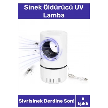 Premium Sessiz Yükseltmiş Güç 6 Uv Işık Elektrikli Uv Sinek Sivrisinek Haşere Öldürücü Lamba