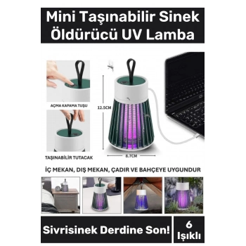 Premium Sessiz Yükseltmiş Güç 6 Uv Işık Elektrikli Uv Sinek Sivrisinek Haşere Öldürücü Lamba