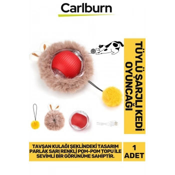 Premium Seri Küçük Boyutlu Yumuşak Tüylü Usb Şarjlı Kedi Oyuncağı