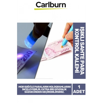 Özel Üretim Tüm Dünya Paralarını Kontrol Eden Mor Işıklı Sahe Para Kontrol Kalemi