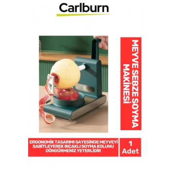 Özel Üretim Ergonomik Yapılı Pratik Vakumlu Kaymaz Meyve Sebze Soyma Makinesi